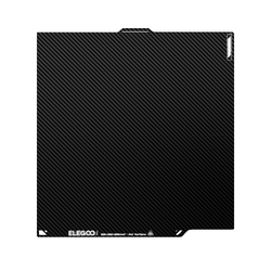 Elegoo - Centauri Carbon - Plateau d'Impression Double Face - Surface à Effet Carbone/Surface Basse Température