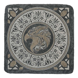 Creality - Sous-verres Carrés en Pierre Noire (Black Square Stone Coasters) - 10 x 10 cm - 5 pcs