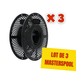 eSun - Lot de 3 eSpool+ v2.0 Noire - MasterSpool Bobine Réutilisable (Reusable Spool) ♻️ Consignées