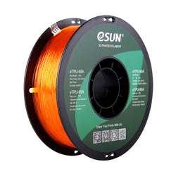 Bobine eSun de eTPU-95A Orange Transparent - 1 kg - Bobine en plastique