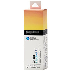 Cricut - 2 Feuilles de Transfert avec Motifs Infusible Ink - Pink Lemonade Pattern - (11,4x30,5cm)