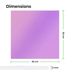 xTool - 3 Plaques Acryliques - Violet Transparent - 3 mm - 30 x 30 cm