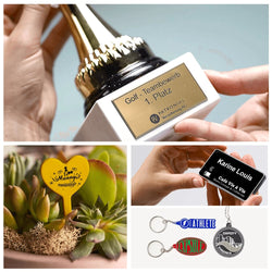 xTool - P2/P2S - Feuilles Plastiques Bicolores 1,27 mm - Noir à Blanc - 29,8 x 29,8 cm - 5 pcs